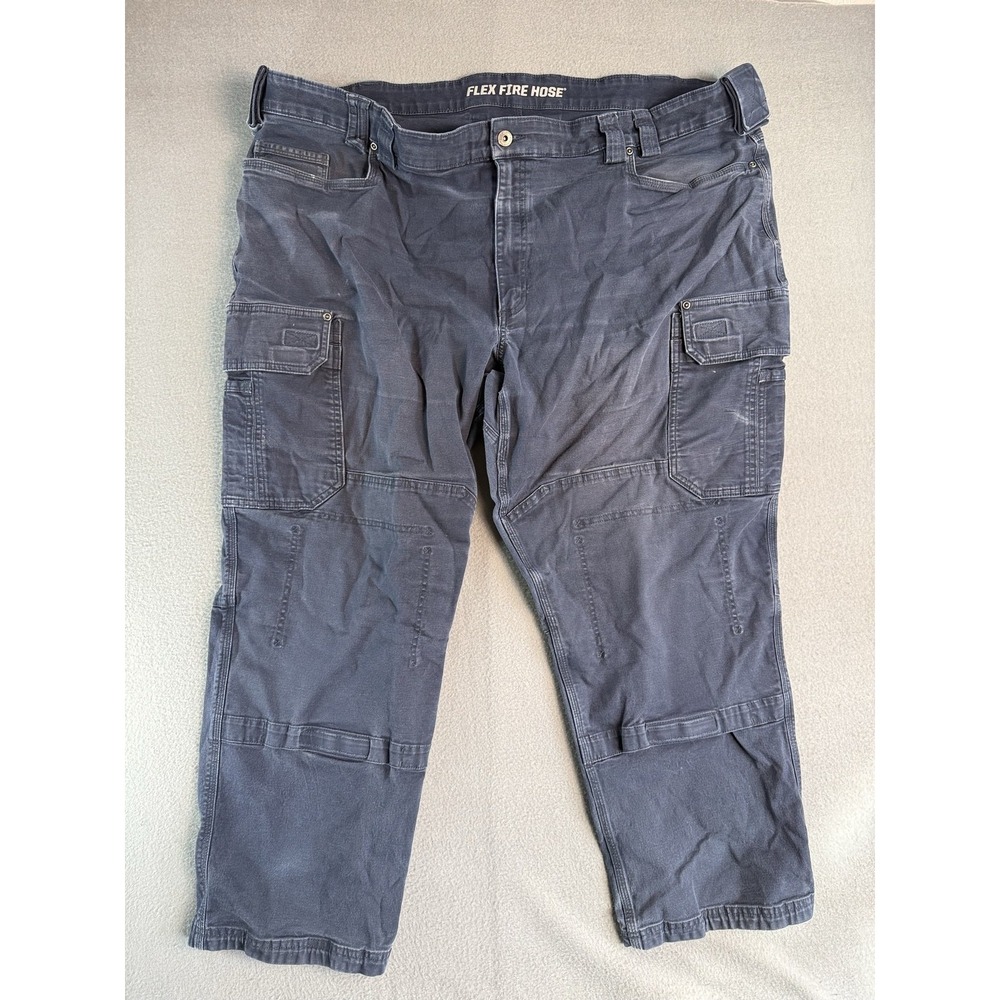 Duluth Trading Co Flex Fire Hose Cargo Pants Mens 48x30 Relaxed Workwear Blue